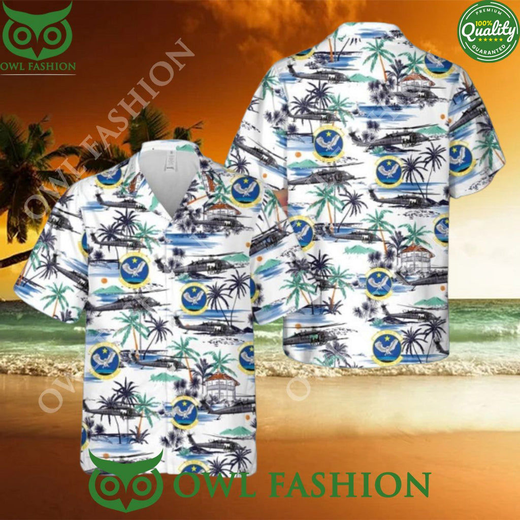 Alaska Air National Guard 210th Rescue Squadron HH 60G Pave Hawk 3D Hawaiian Shirt