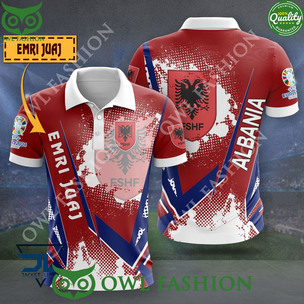 Albania Euro Champion 2024 Limited Custom Name 3D Polo shirt