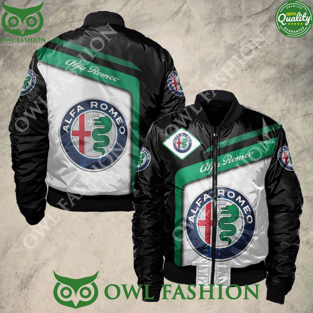Alfa Romeo Car Bomber Jacket Printed