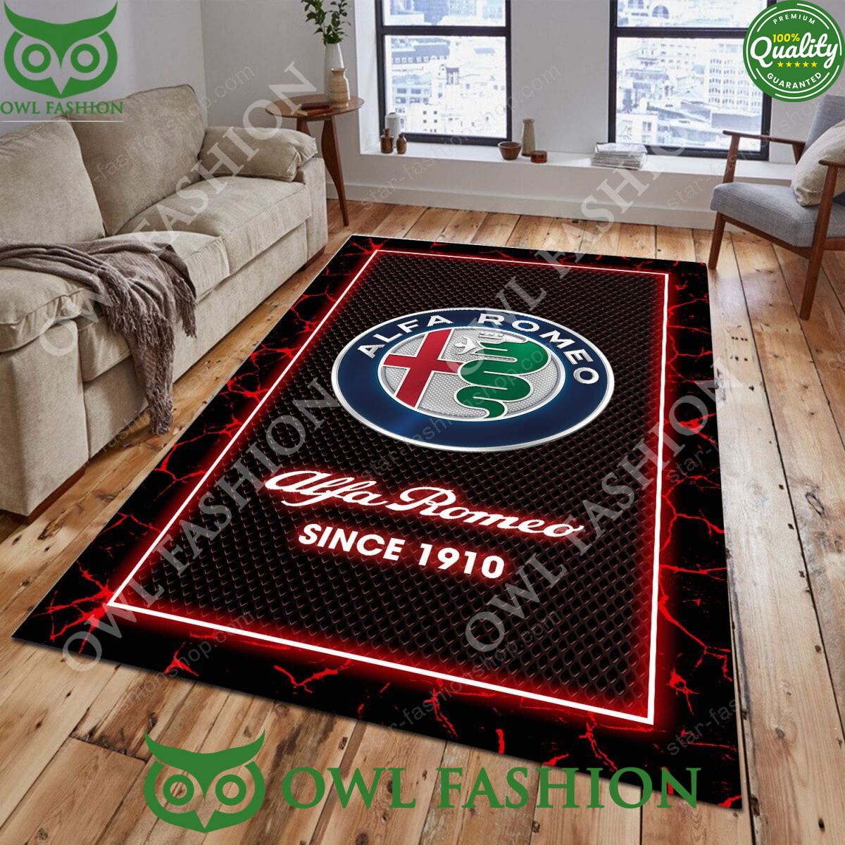 Alfa Romeo Car Carpet Rug Living Room 2024