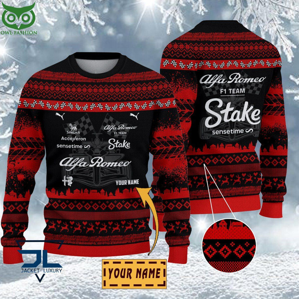 Alfa Romeo F1 Team Customized Ugly Sweater