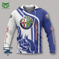 Alfa Romeo Motor Car 3D Tshirt Polo