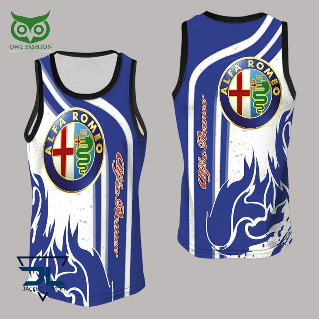Alfa Romeo Motor Car 3D Tshirt Polo