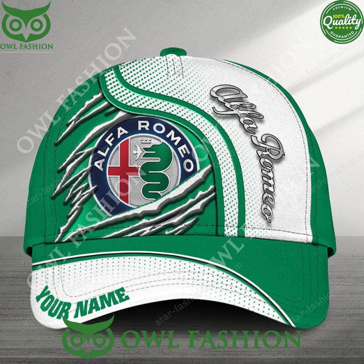 Alfa Romeo Scratches Custom Name Limited Classic Cap