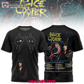 Alice Cooper Too Close For Comfort Black 3D T-Shirt