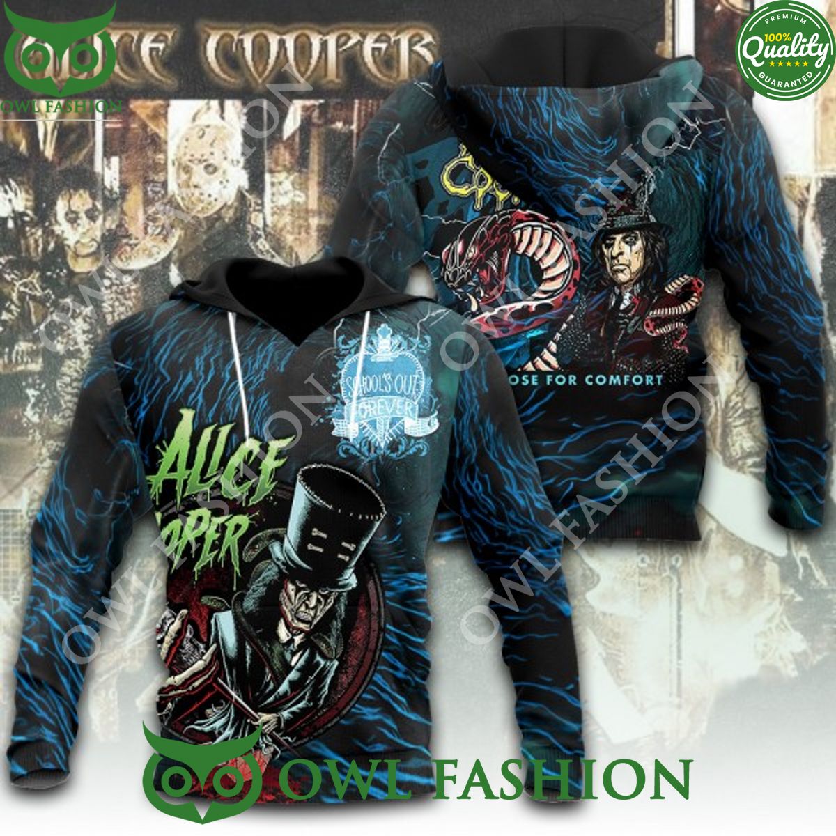Alice Cooper Too close for comfort Schools out forever t shirt