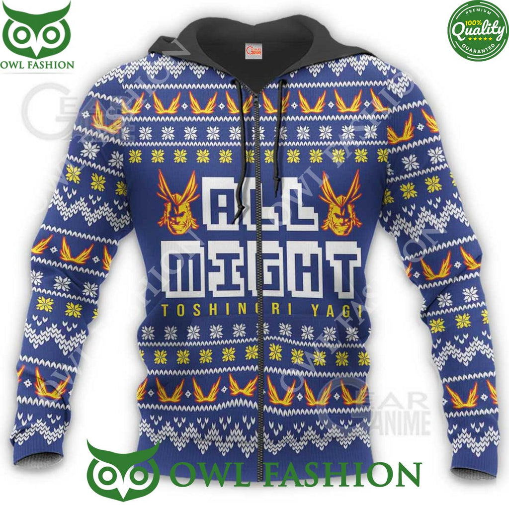 All Might Ugly Christmas Sweater Xmas Shirt