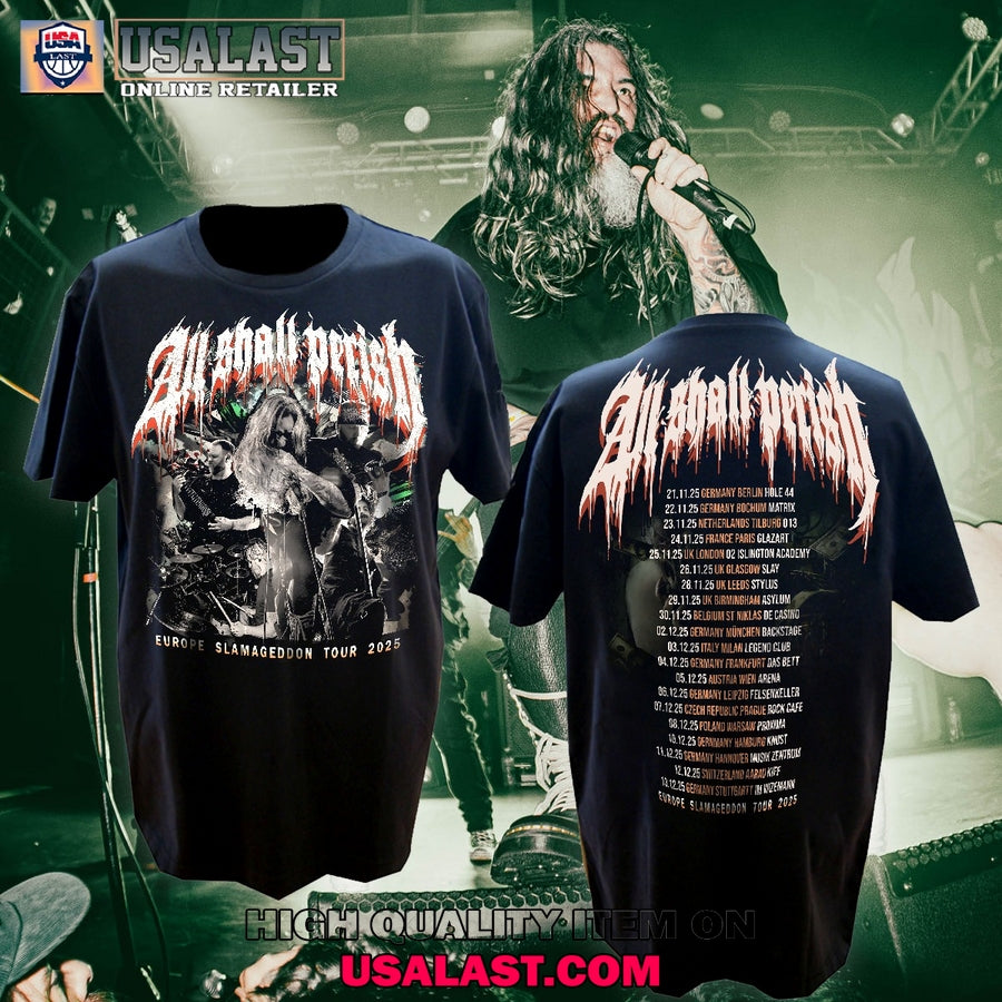 All Shall Perish Slamageddon Tour 2025 T-Shirt