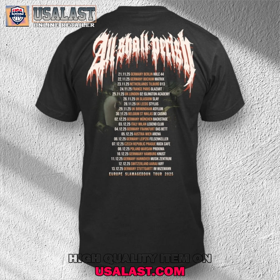 All Shall Perish Slamageddon Tour 2025 T-Shirt