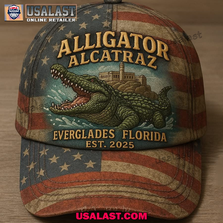 Alligator Alcatraz Everglades Florida Retro Cap