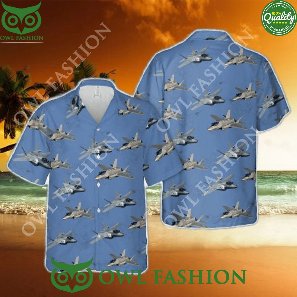 Aloha Summer US Navy F 35 Lightning II Hawaiian Shirt