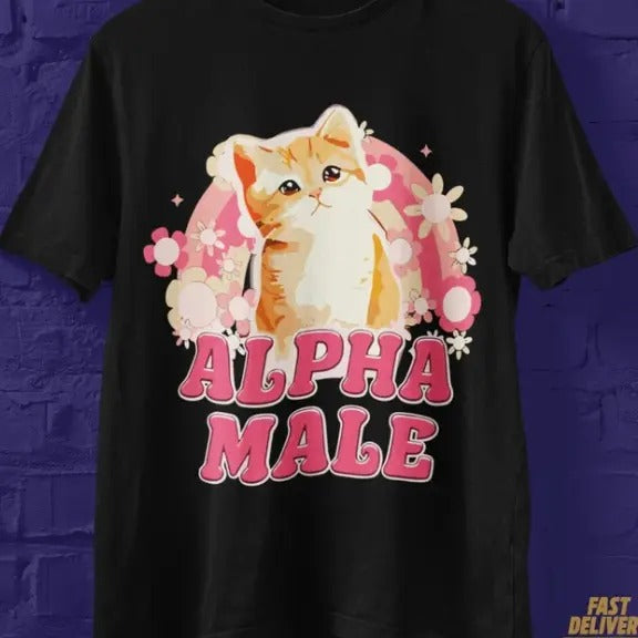alpha male tshirt, alpha male funny meme shirt, cat tshirt Hoodie, Sweatshirt | RetroVerseTees.com