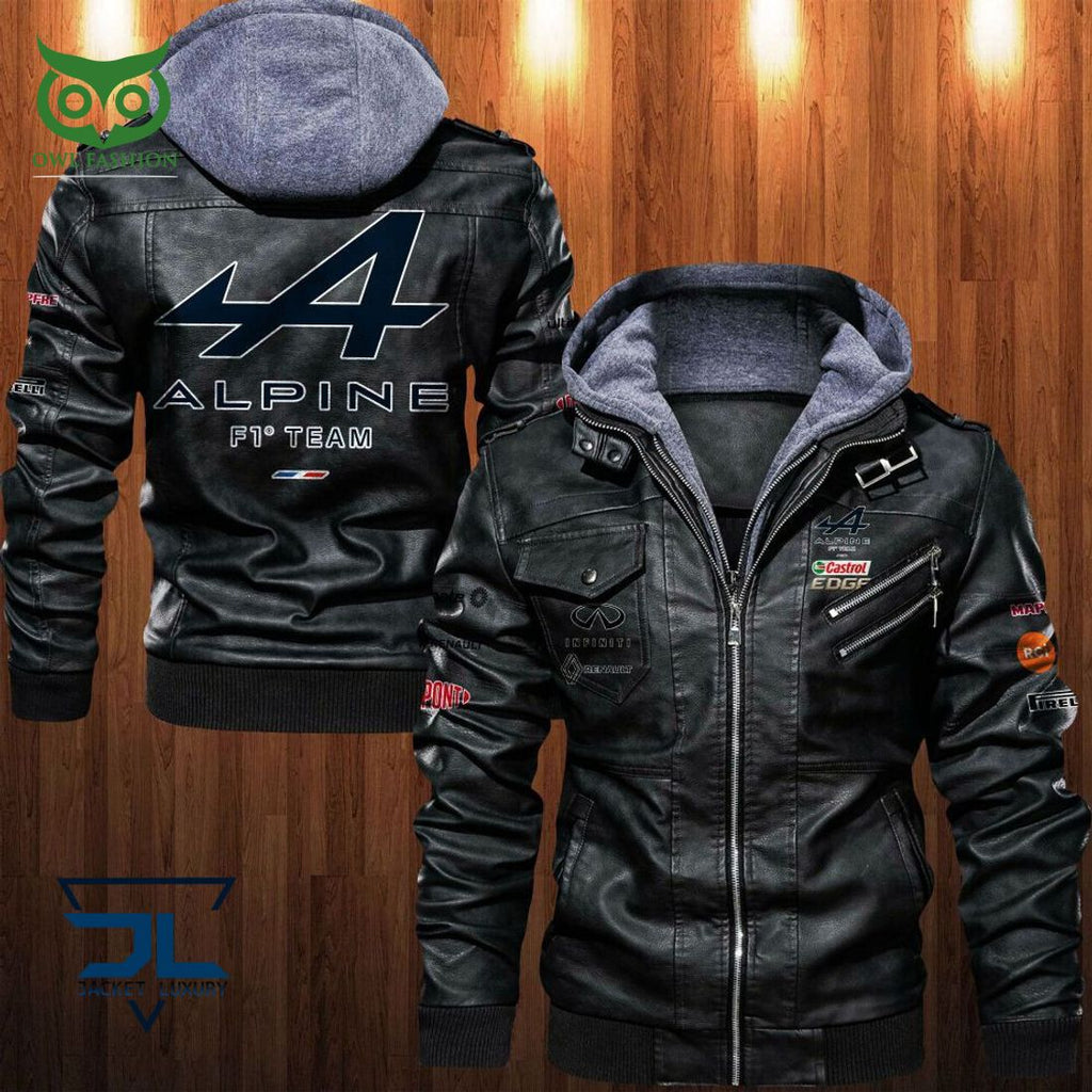 Alpine F1 Team 2D Leather Jacket