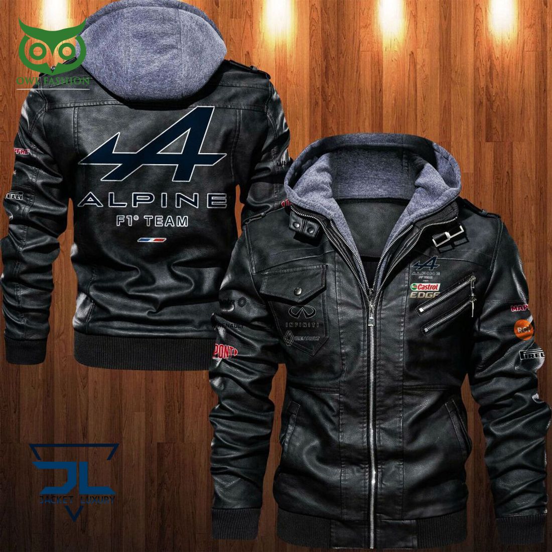 Alpine F1 Team 2D Leather Jacket