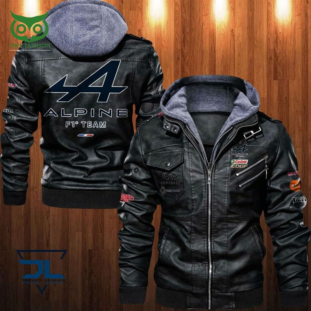 Alpine F1 Team 2D Leather Jacket