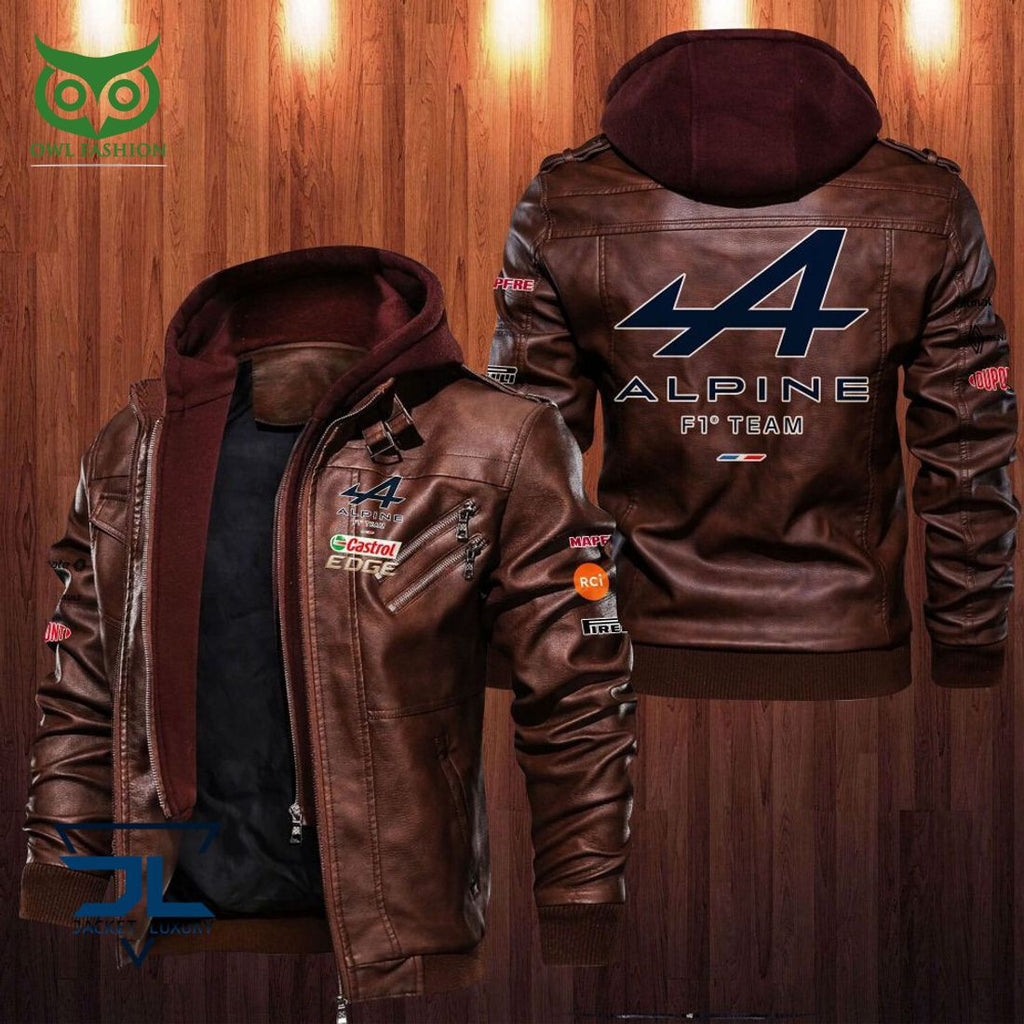 Alpine F1 Team 2D Leather Jacket