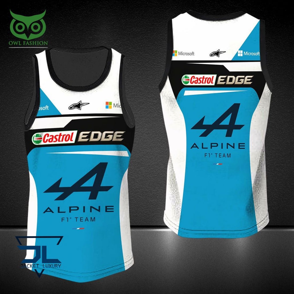 Alpine F1 Team Blue White 3D Shirt