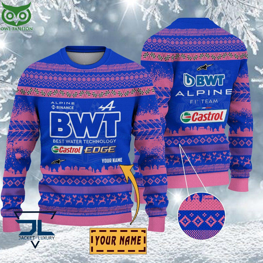 Alpine F1 Team Customized Ugly Sweater