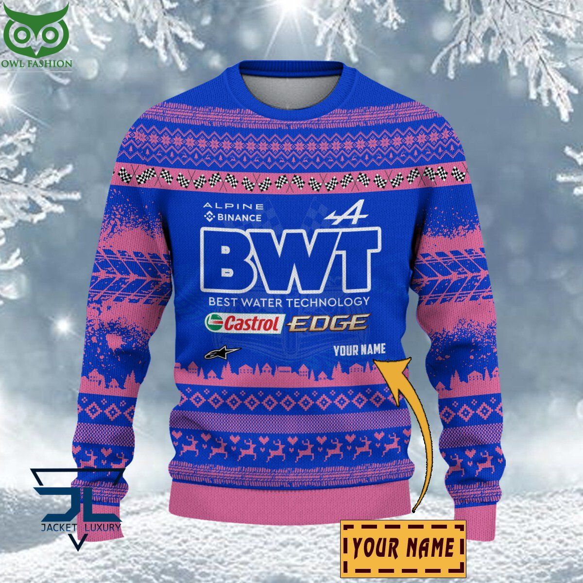 Alpine F1 Team Customized Ugly Sweater