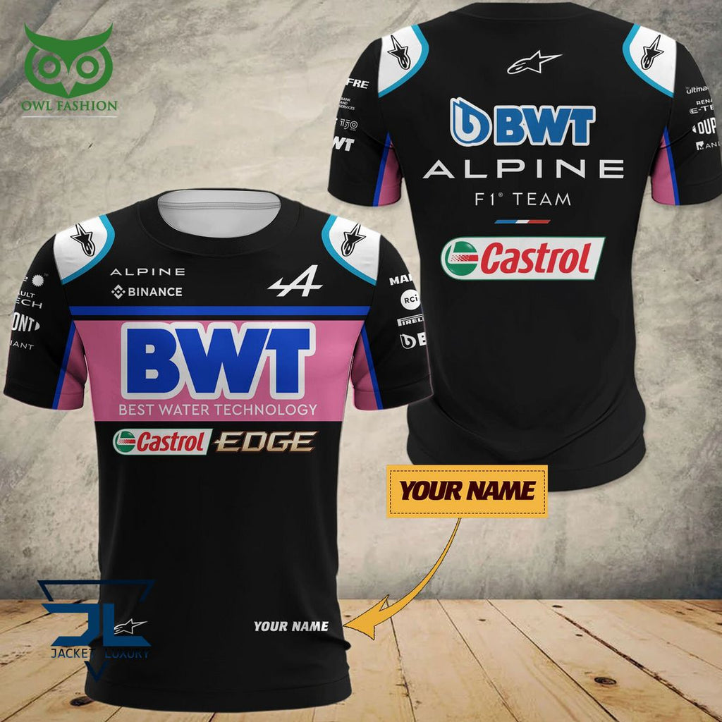 Alpine F1 Team Pink Black 3D Shirt