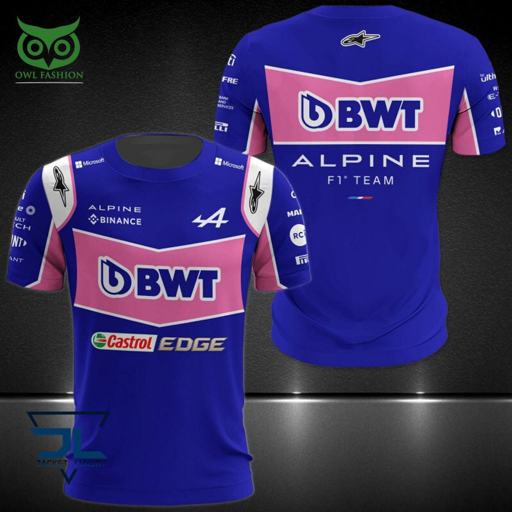 Alpine F1 Team Pink Blue 3D Shirt