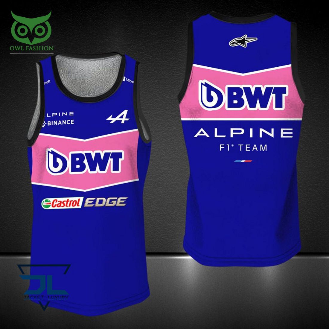 Alpine F1 Team Pink Blue 3D Shirt