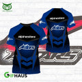 Alpinestars Sport Brand Blue Golf 3D Tshirt