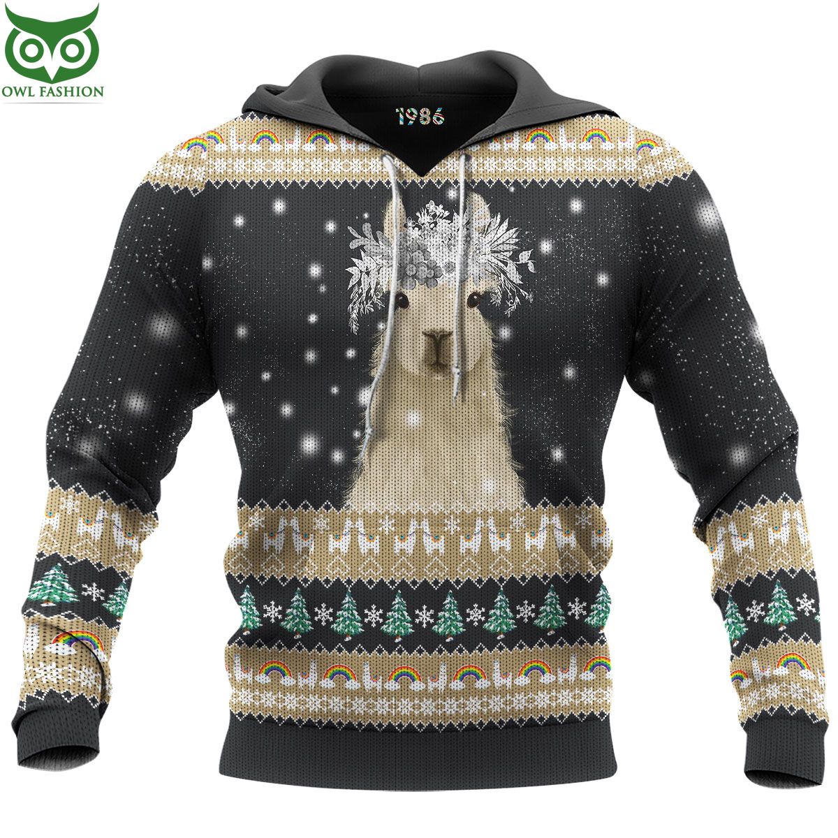 Amazing Llama Christmas Sweater 3D AOP Ugly Sweater Jumper