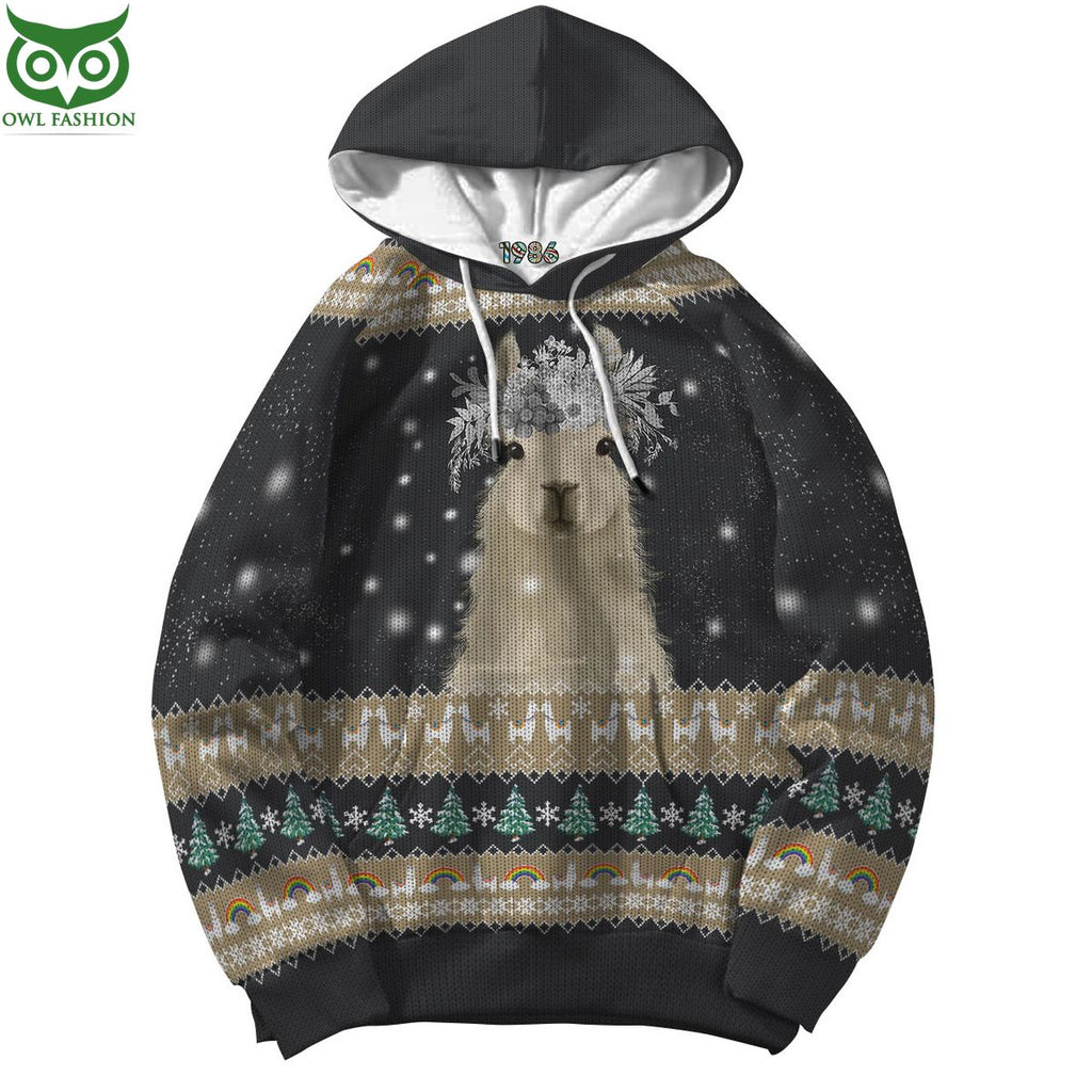 Amazing Llama Christmas Sweater 3D AOP Ugly Sweater Jumper