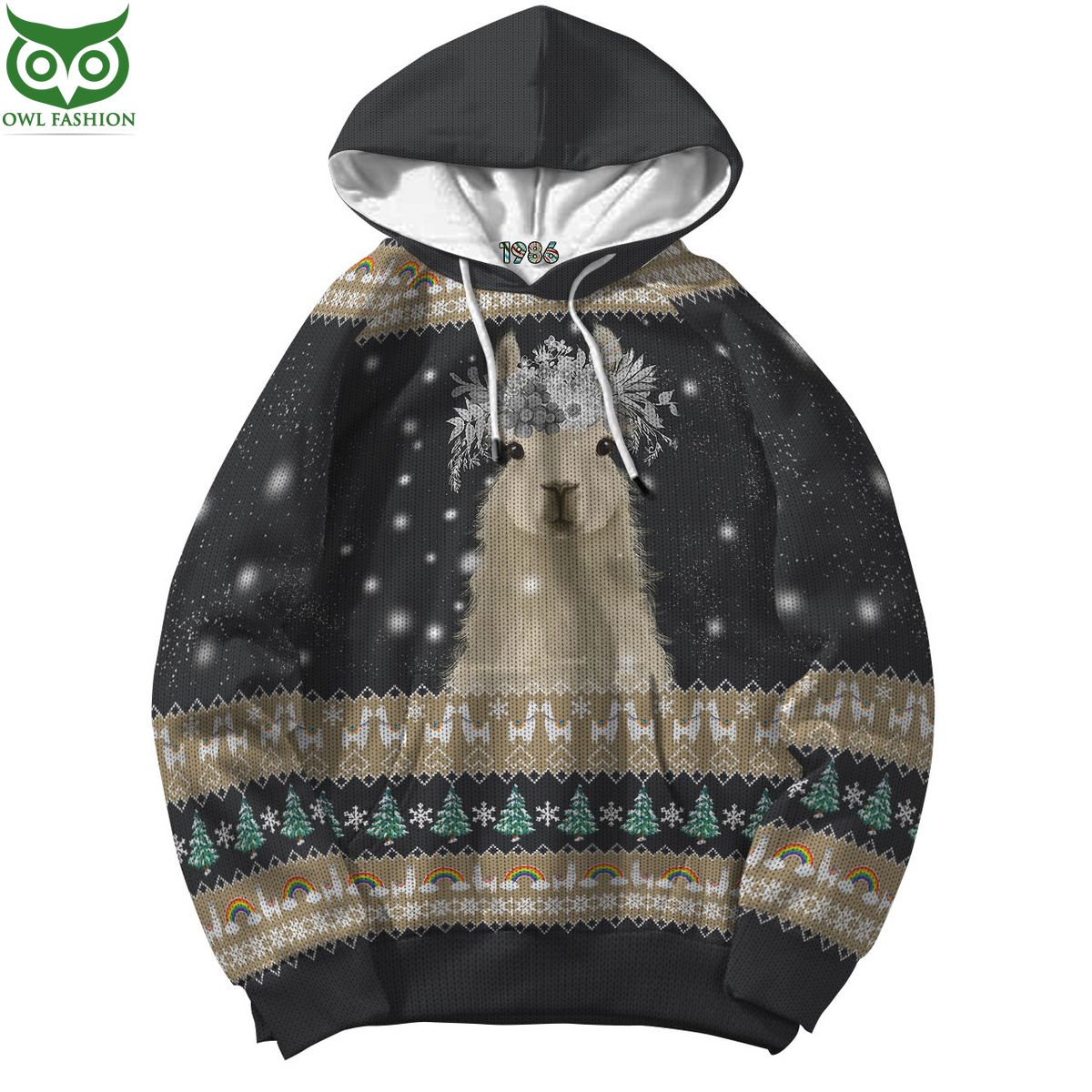 Amazing Llama Christmas Sweater 3D AOP Ugly Sweater Jumper