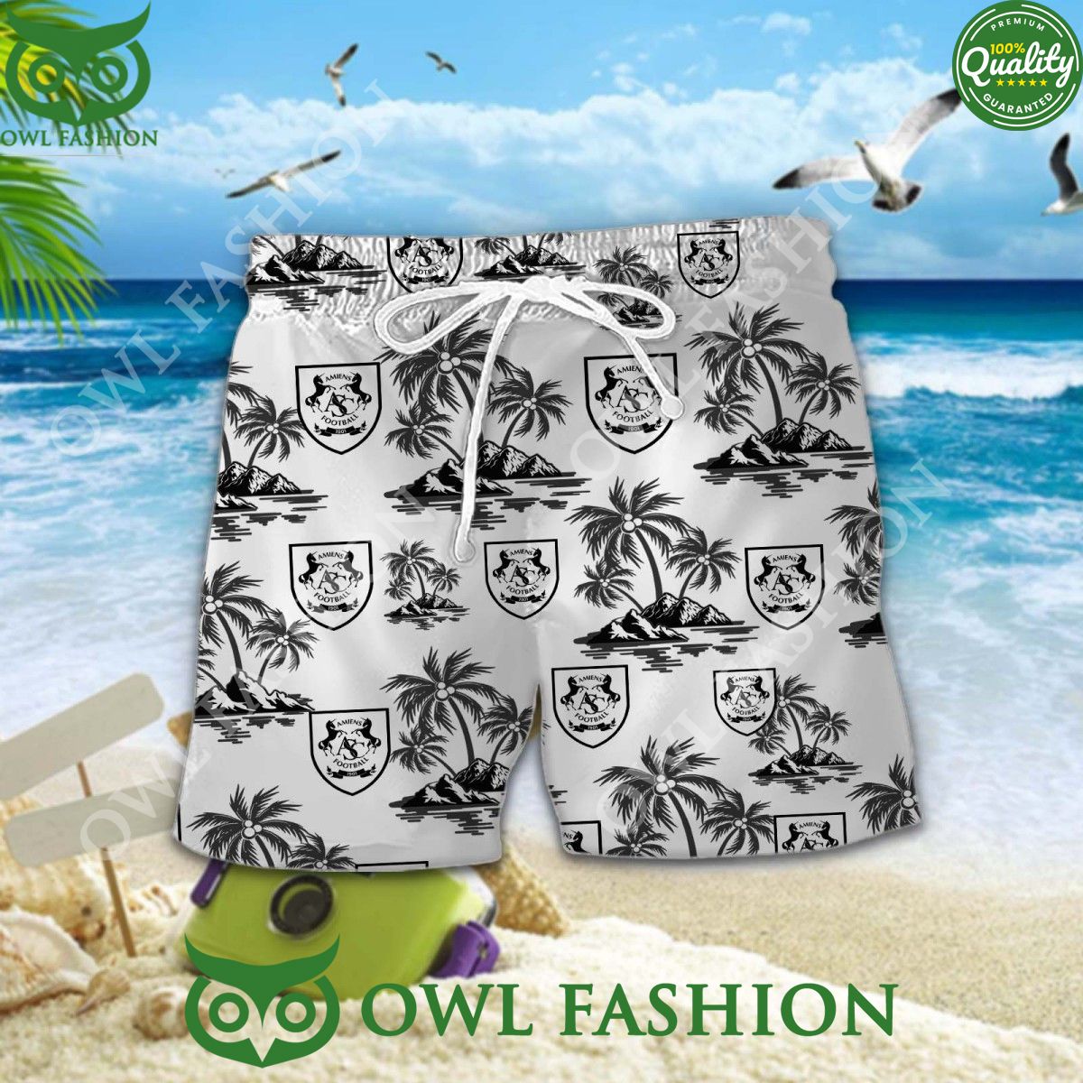 Amiens SC Ligue 2 France Champion Hawaiian Shirt Shorts
