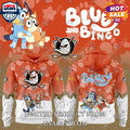 Anaheim Ducks NHL Bluey and Bingo Hoodie