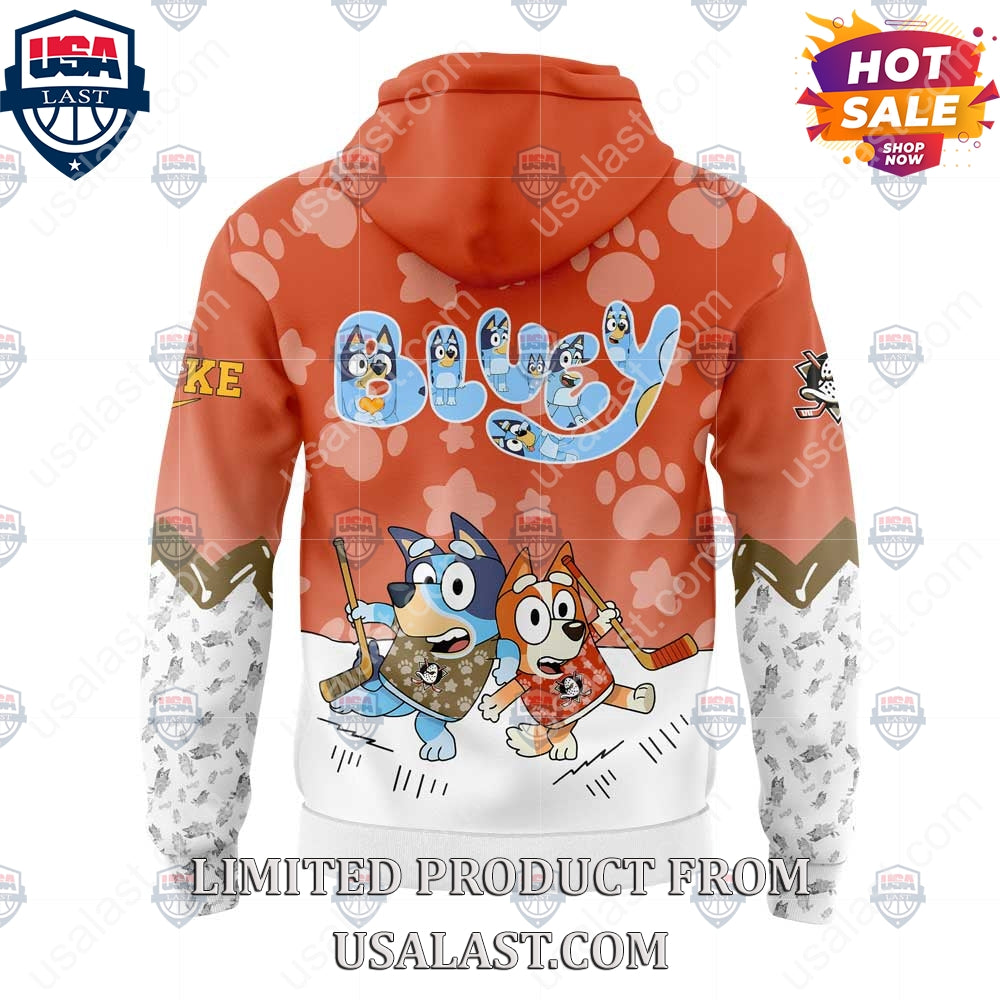 Anaheim Ducks NHL Bluey and Bingo Hoodie