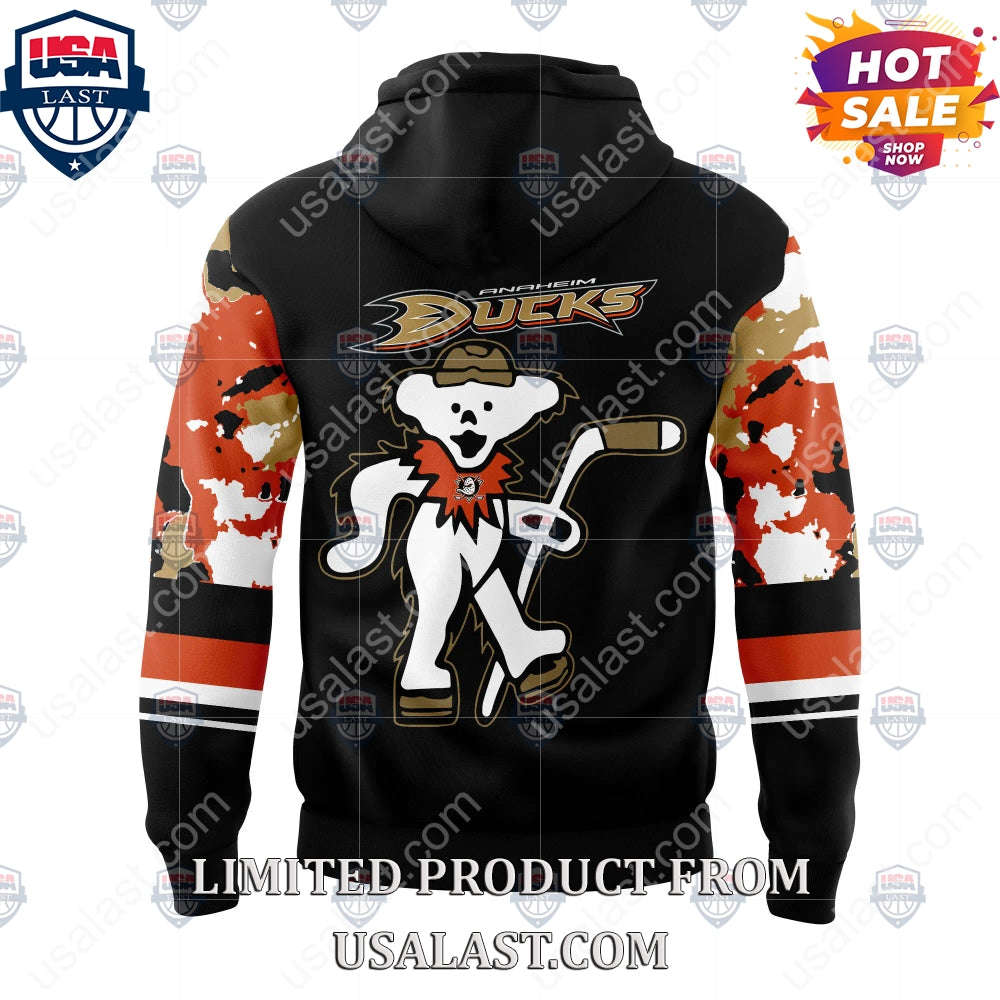 Anaheim Ducks NHL Grateful Dead Night Peanuts Hoodie