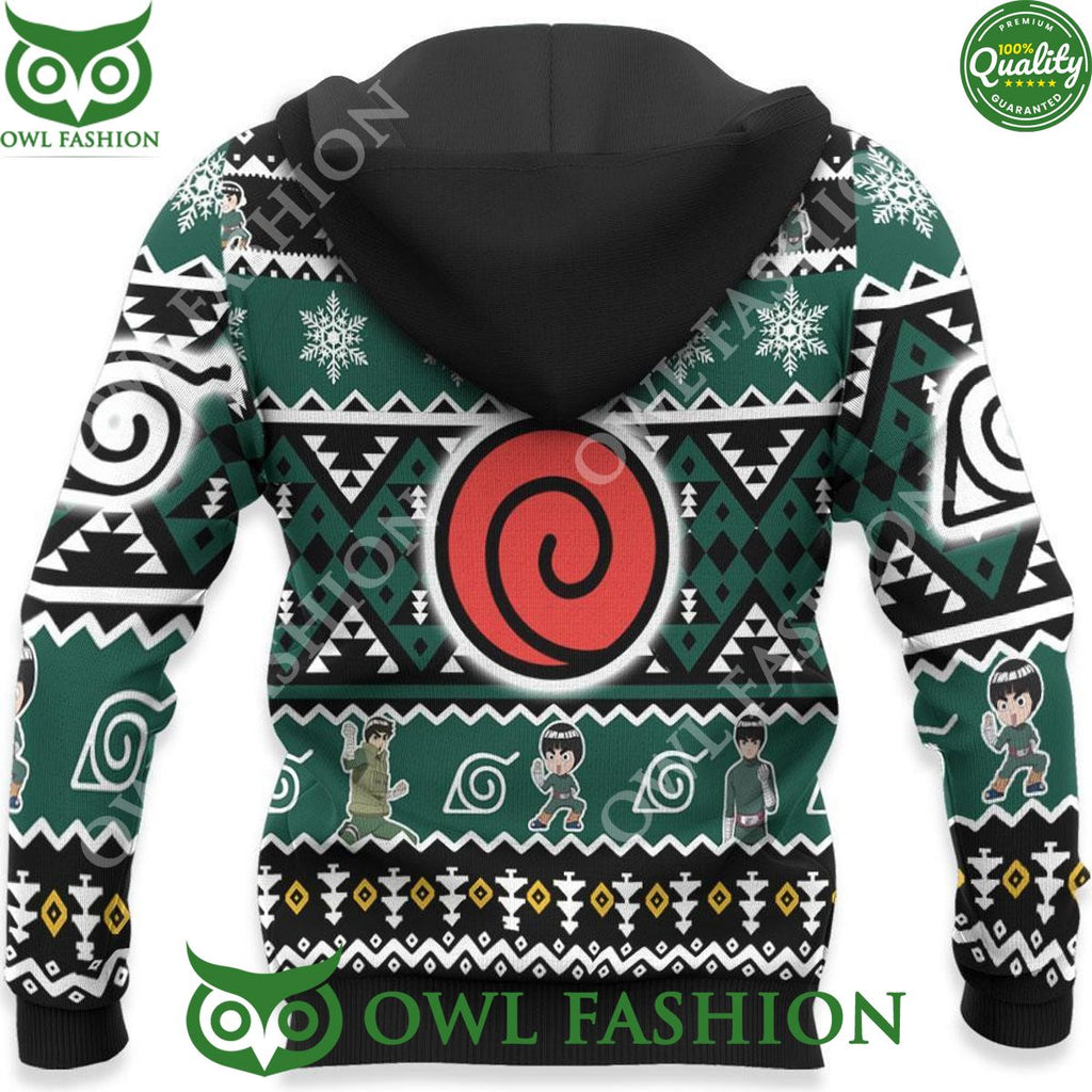 Anime Rock Lee Ugly Christmas Sweater Custom Xmas Gifts