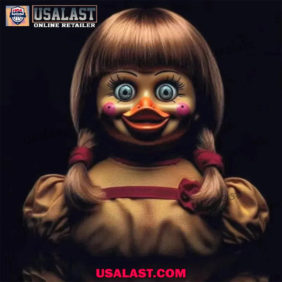 Annabelle Halloween Horror Duck Resin Ornament