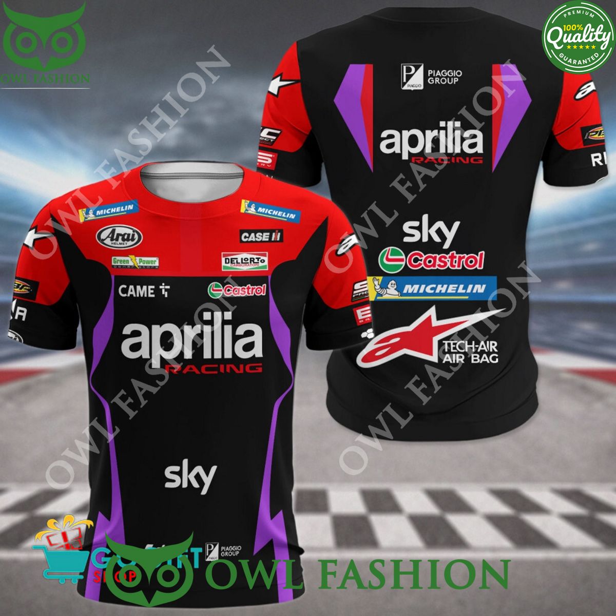 Aprilia Racing 2024 motorsport polo shirt collection