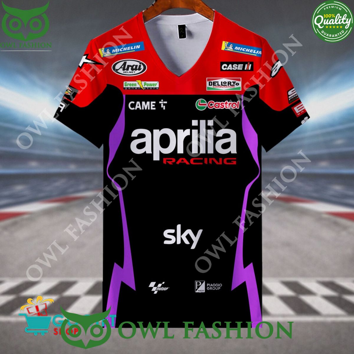 Aprilia Racing 2024 motorsport polo shirt collection
