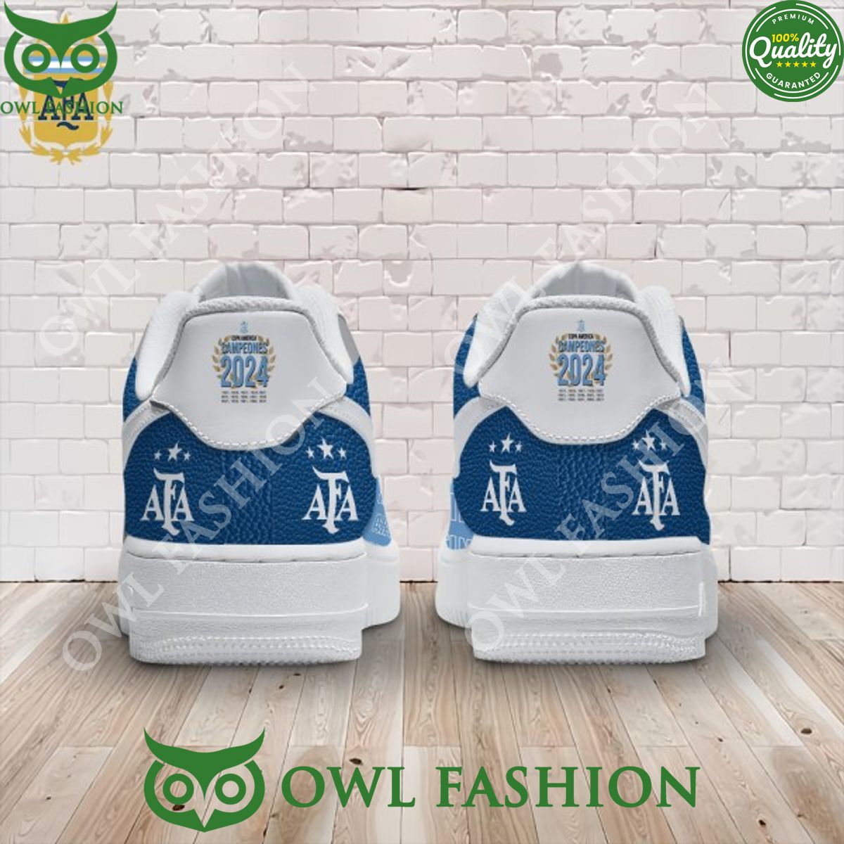 Argentina Nation Football Team Campeones Copa america 24 Air Force 1 Sneaker