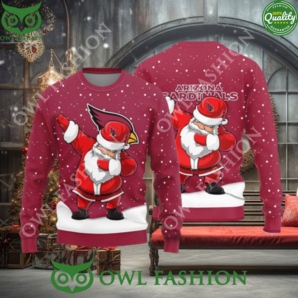 Arizona Cardinals Dab Santa New Style Ugly Sweater