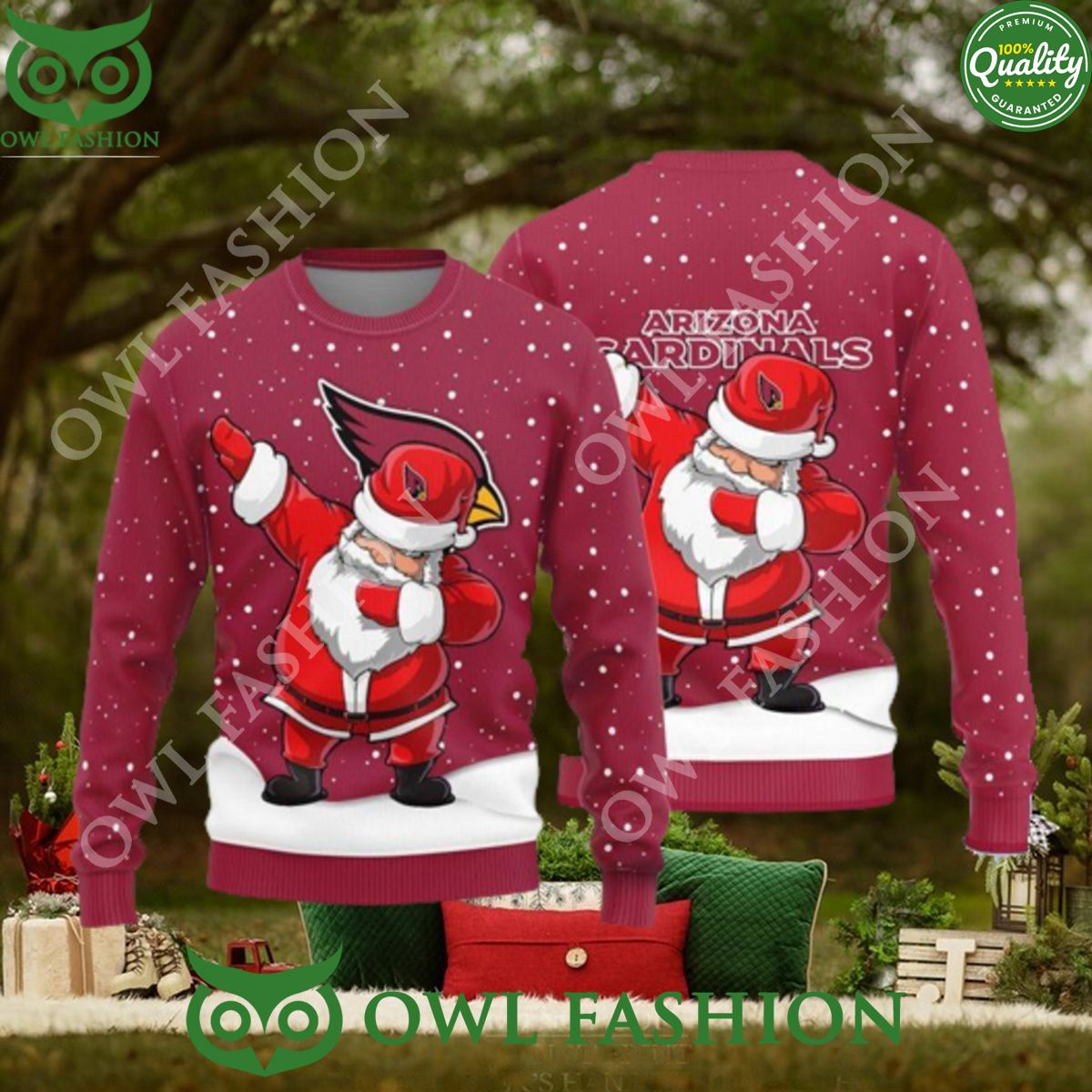 Arizona Cardinals Dab Santa New Style Ugly Sweater