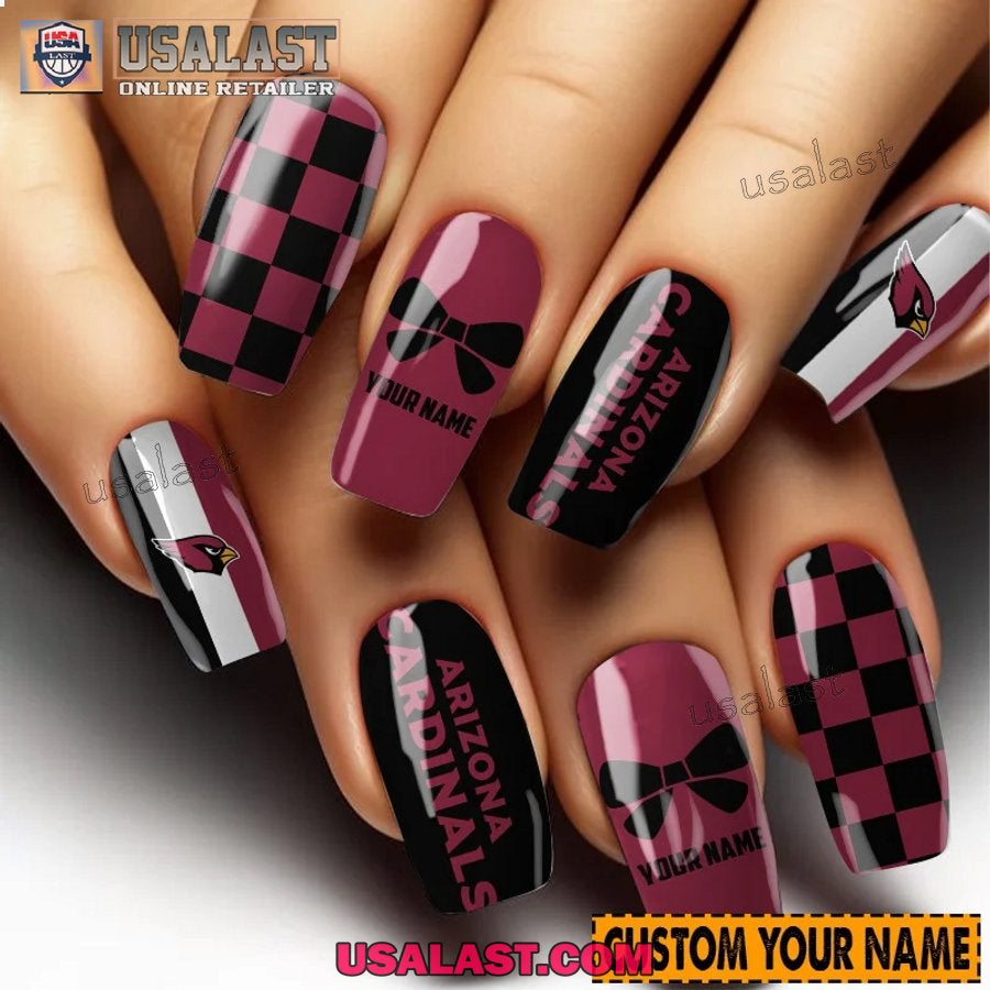 Arizona Cardinals Women Custom Nails Set