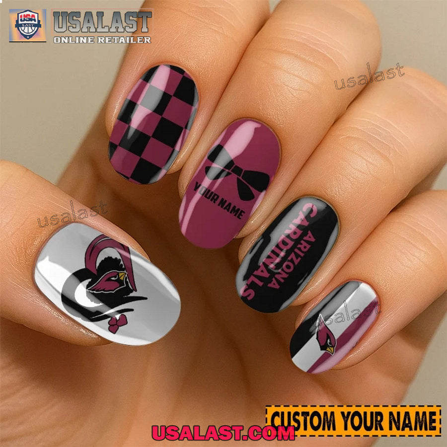 Arizona Cardinals Women Custom Nails Set