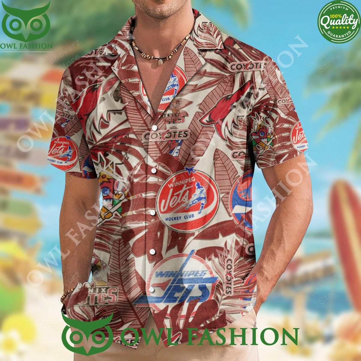 Arizona Coyotes Logo Revolution NHL 2024 Hawaiian Shirt Retro