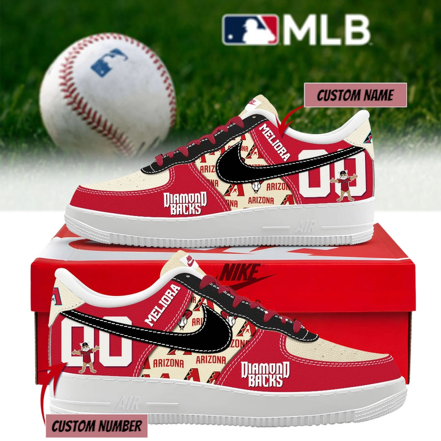 Arizona Diamondbacks Personalized Air Force 1 Shoes