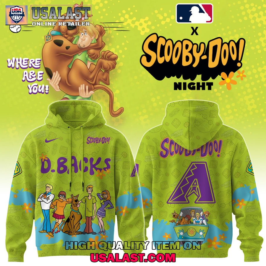 Arizona Diamondbacks Scooby Doo Night 3D Hoodie Set