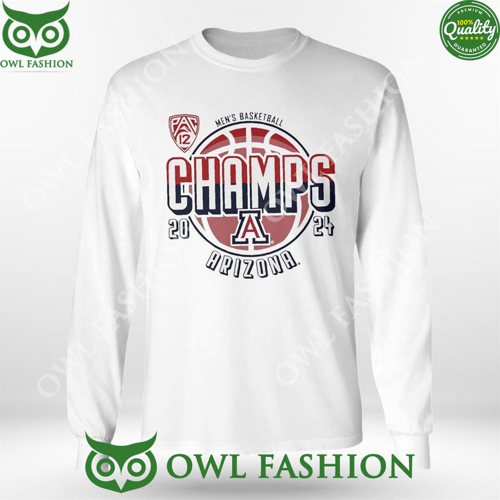 Arizona Wildcats 2024 Pac-12 Men’s Basketball Regular Season Champions 2D T-shirt