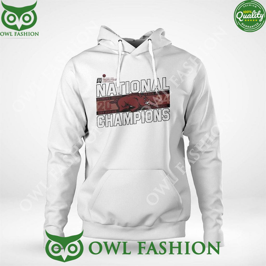 Arkansas Razorbacks 2024 Ncaa Women’s Indoor Track And Field National Champions 2D T-shirt