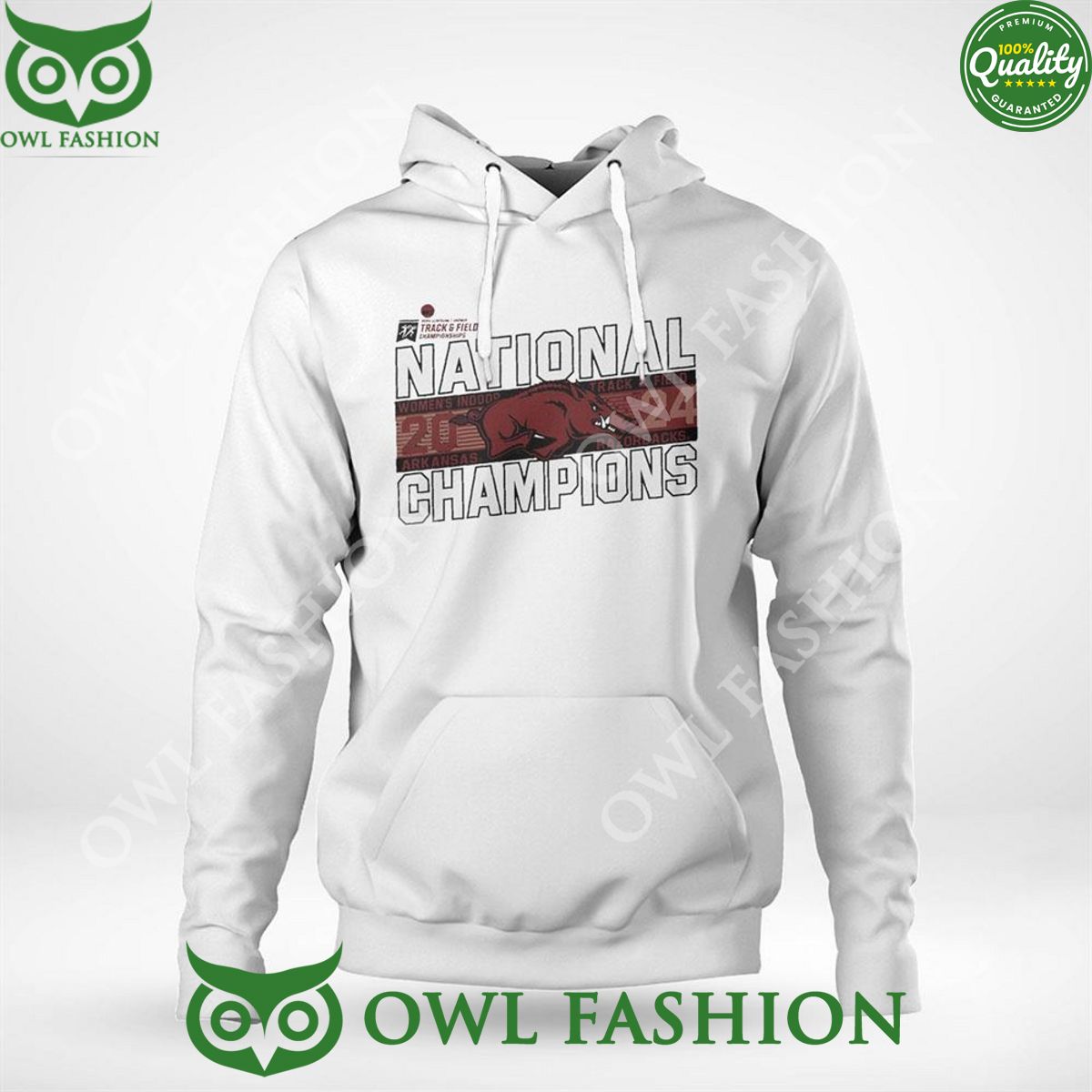 Arkansas Razorbacks 2024 Ncaa Women’s Indoor Track And Field National Champions 2D T-shirt