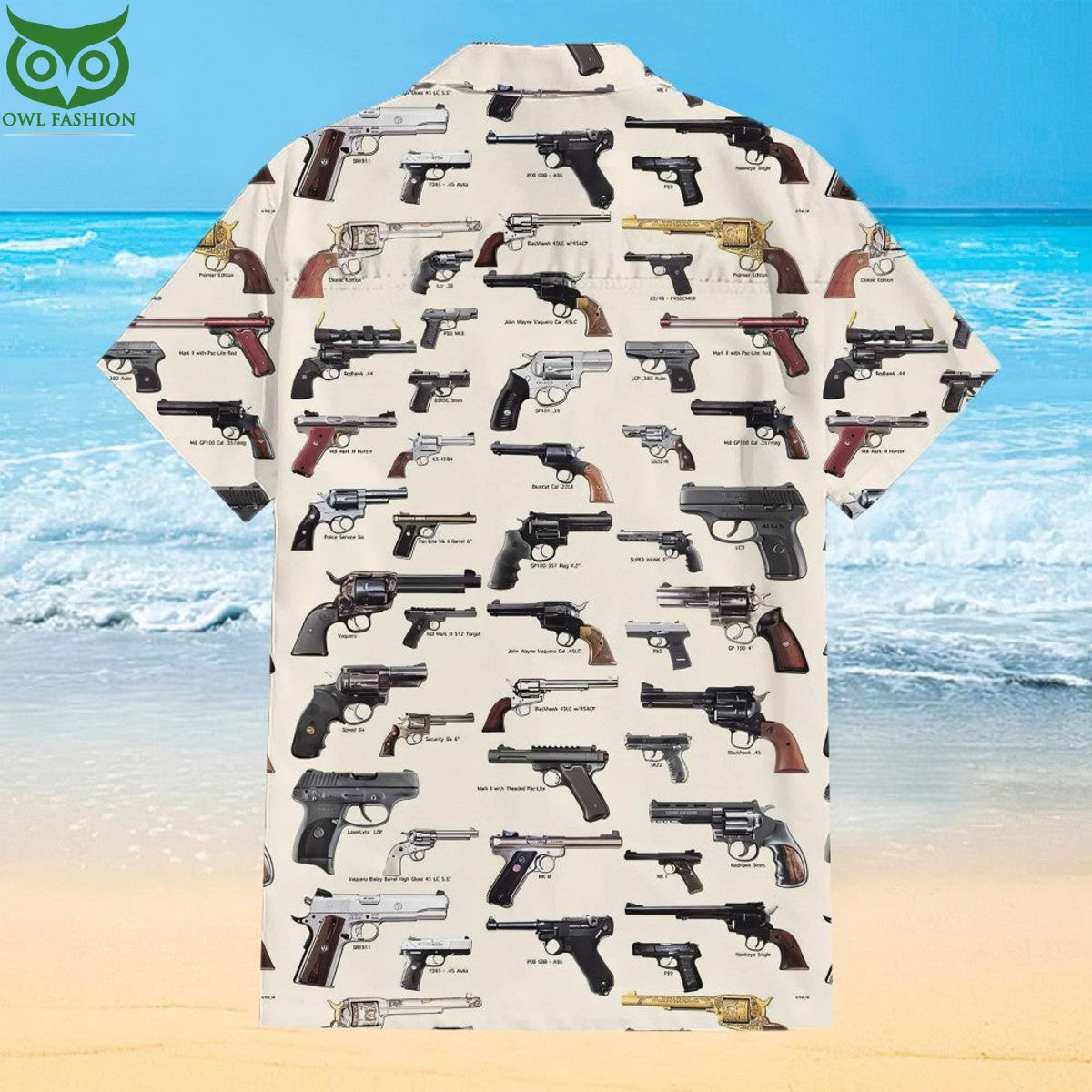 Armory Pistol Globe Collection Hawaiian Shirt